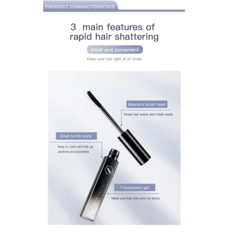 Flyaway cheveux tamisant baume lissage cheveux cassés fixateur crème cheveux façonnage Gel coiffant rapide fixe Anti-frisottis Flyaway bâton de cheveux