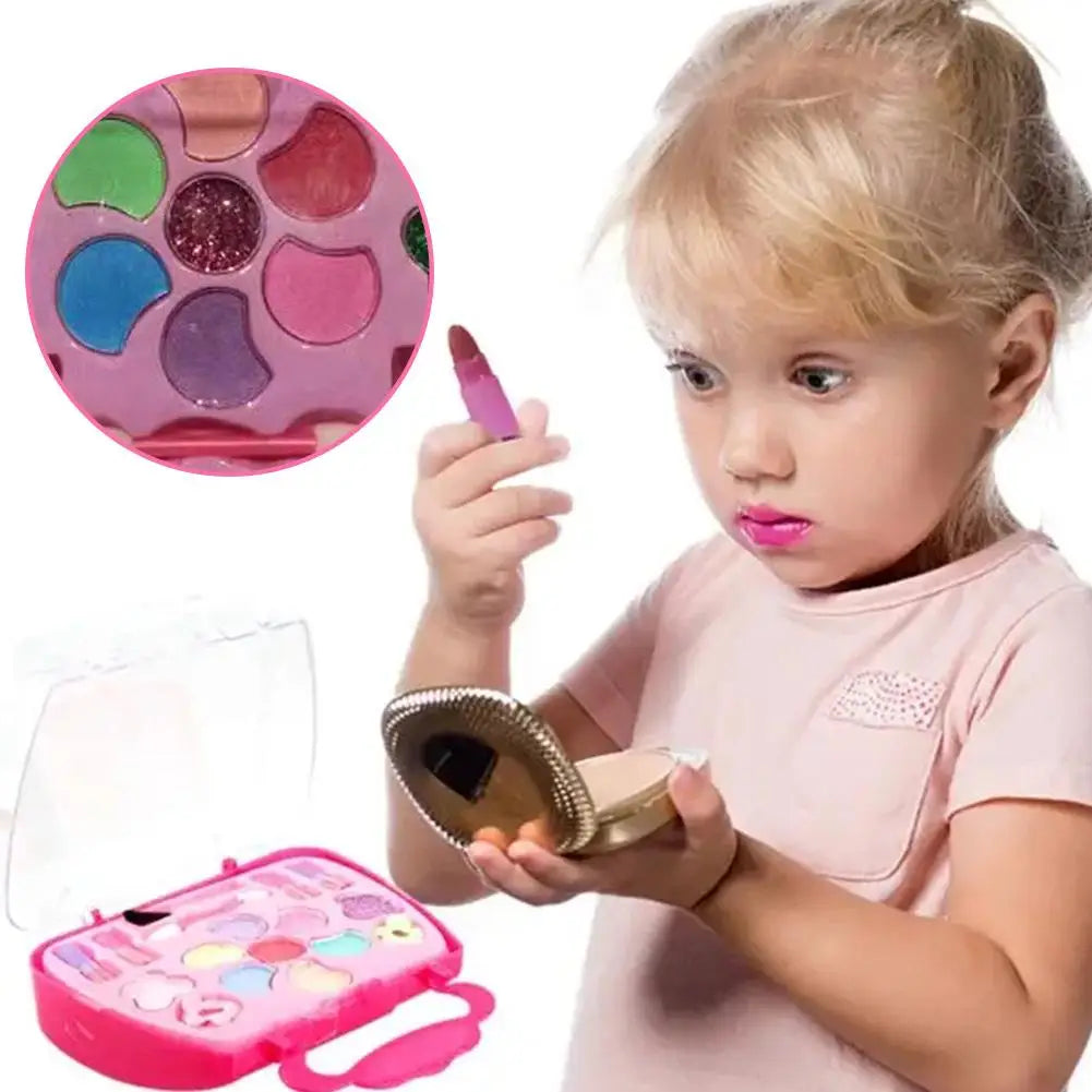 Kit de maquillage pour enfants pour filles, Kit de maquillage lavable pour enfants, jouets pour filles, Kit de maquillage pour petites filles réelles, maquillage de jeu de princesse