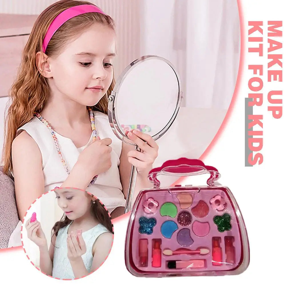 Kit de maquillage pour enfants pour filles, Kit de maquillage lavable pour enfants, jouets pour filles, Kit de maquillage pour petites filles réelles, maquillage de jeu de princesse