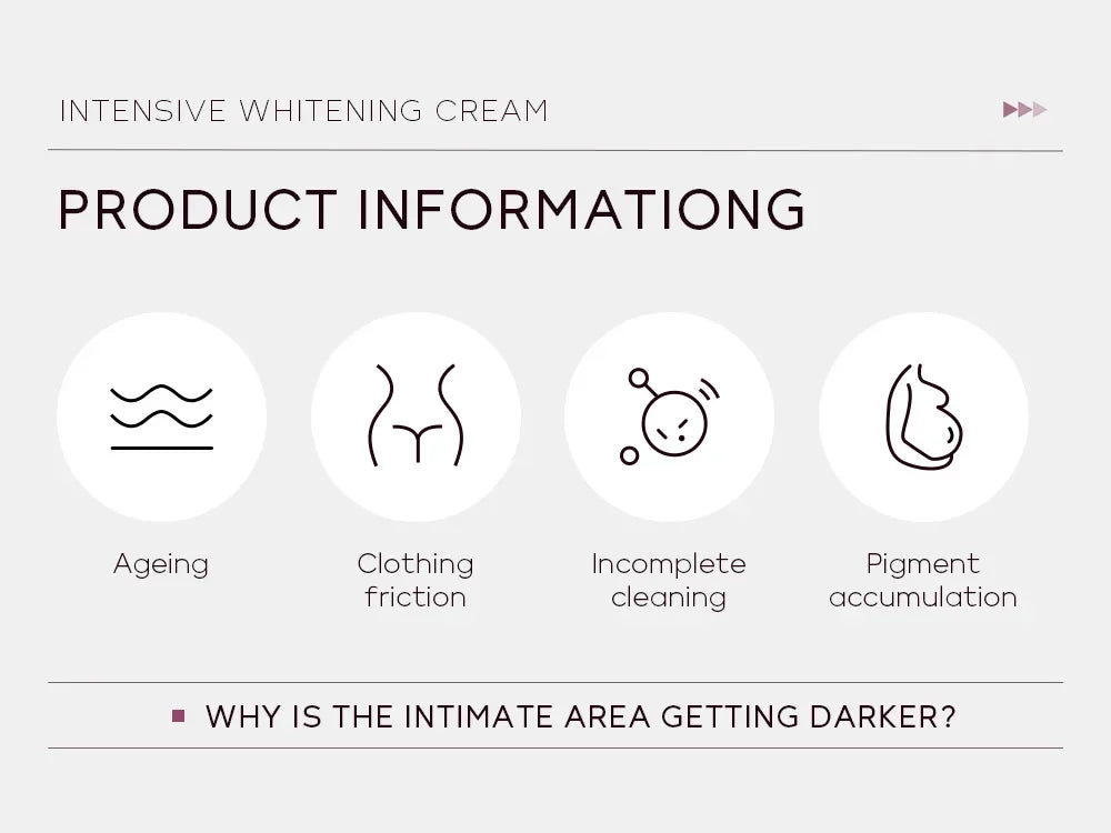 Crème blanchissante pour peau foncée, blanchiment des aisselles, éclaircissement et zone intime, hydratant pour femme, produits de soins coréens pour la peau