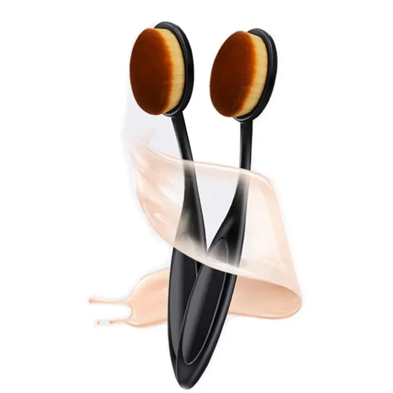 1/2/5 pièces grande brosse de fond de teint brosse à dents forme maquillage outils de maquillage obtenir une Application rapide et uniforme de crèmes et de poudres cosmétiques