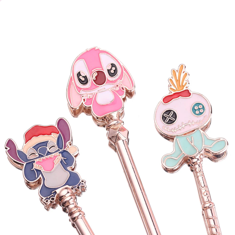 Bandai Lilo & Stitch pinceaux de maquillage ensemble fond de teint ombre à paupières poudre brosse pour femmes dessin animé point cosmétique beauté outils Kits